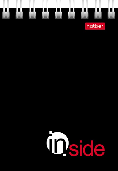 Блокнот а7 гребень 40л. кл. "inside" (hatber) асс-т