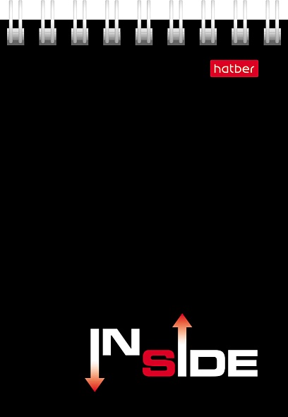 Блокнот а7 гребень 40л. кл. "inside" (hatber) асс-т