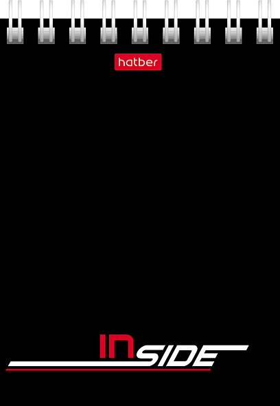 Блокнот а7 гребень 40л. кл. "inside" (hatber) асс-т