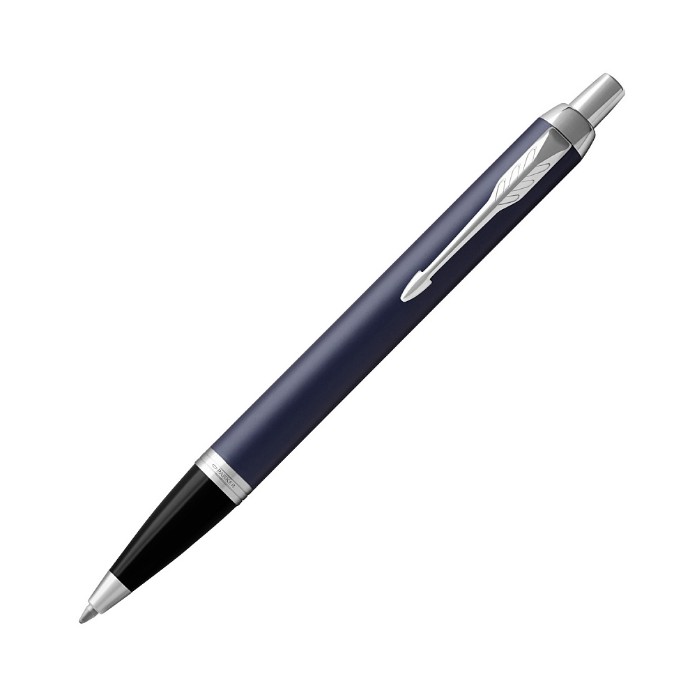Ручка шар.авт."parker im metal matte blue ct" темн.синий мат. хром