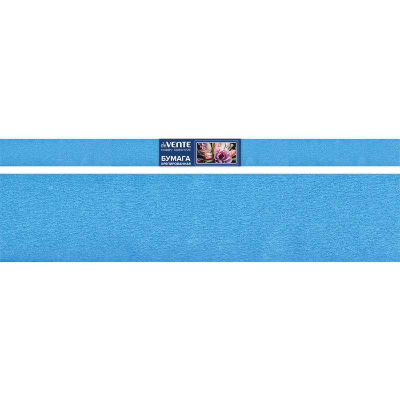 бумага гофрированная крепированная 50х250см голубая Бумага гофрированная крепированная 50х250см голубая