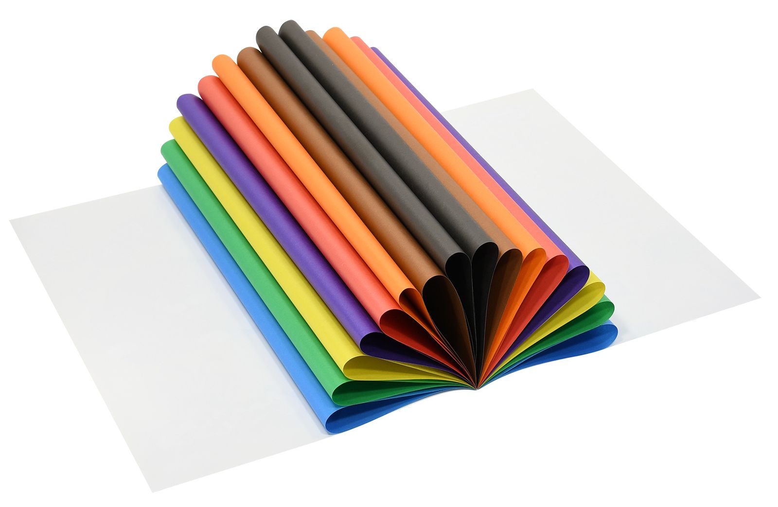 Бумага цветная а4 16л. 8цв. двустор. немелов. (каляка-маляка) скоба