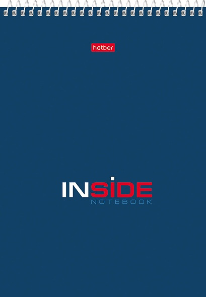 блокнот а5 гребень 80л. кл. "inside" (hatber) тв.подл.,асс-т Блокнот а5 гребень 80л. кл. "inside" (hatber) тв.подл.,асс-т