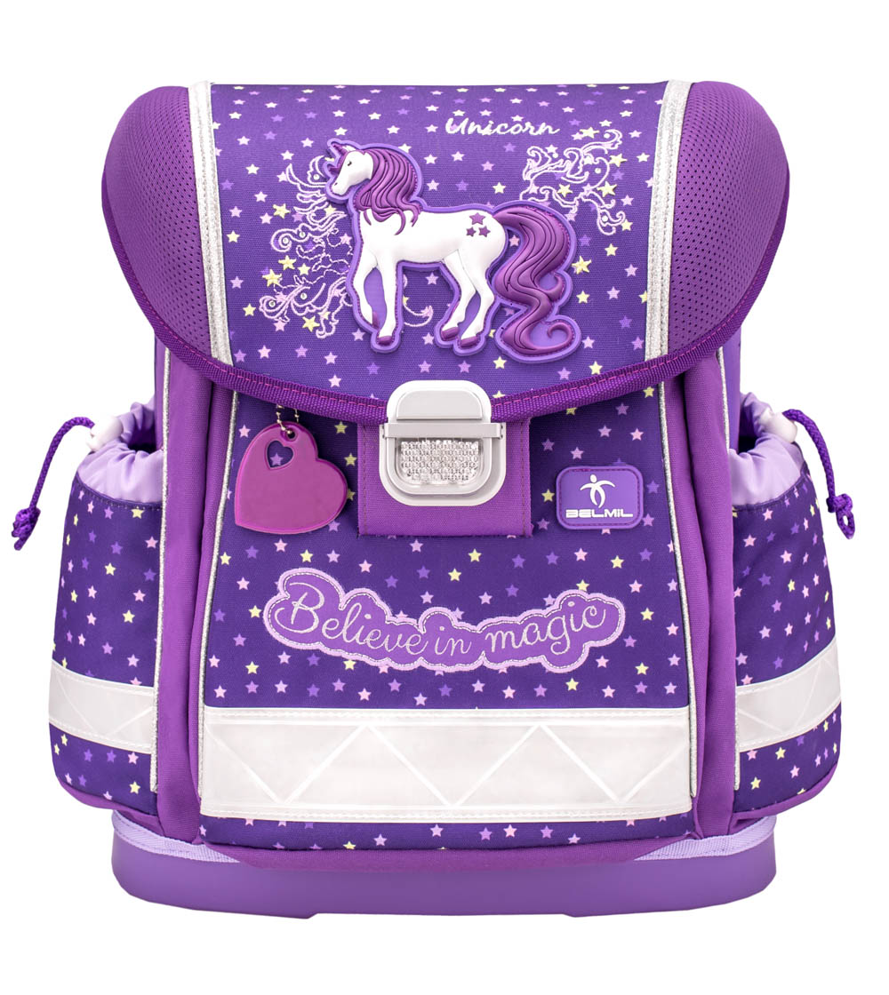 Ранец "belmil classy" "believe in magic purple" 36х32х19см эрг.спинка