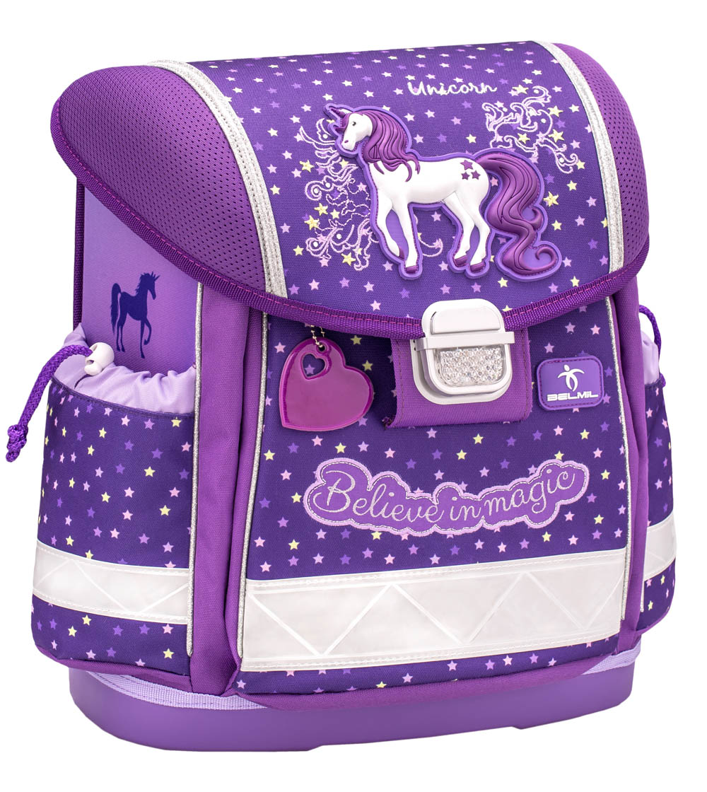 Ранец "belmil classy" "believe in magic purple" 36х32х19см эрг.спинка