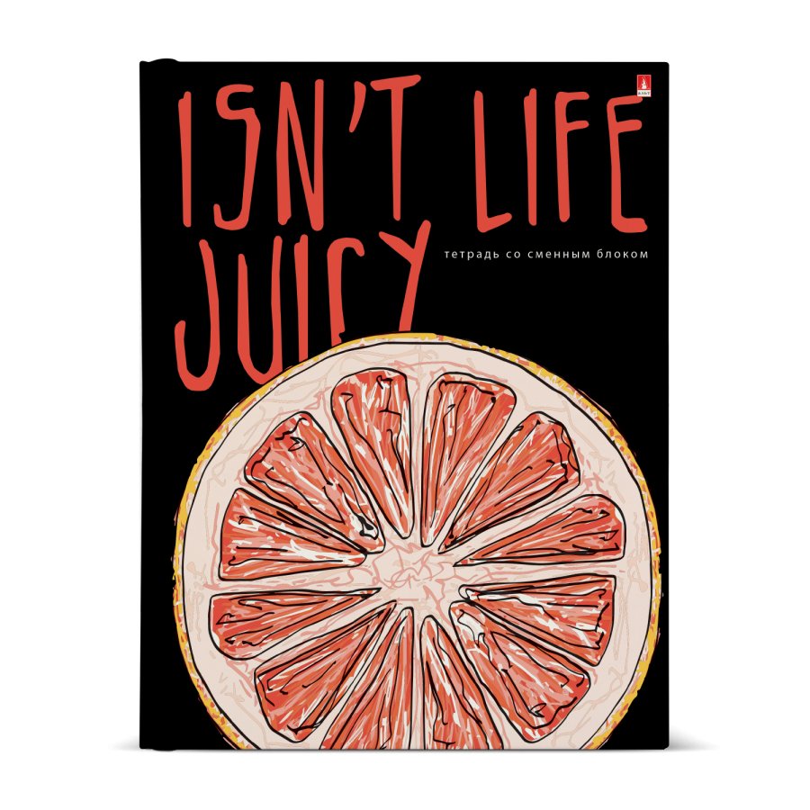 Тетрадь на кольцах тв.обл. 160л. кл. "juicy life" (альт) глянц.лам.