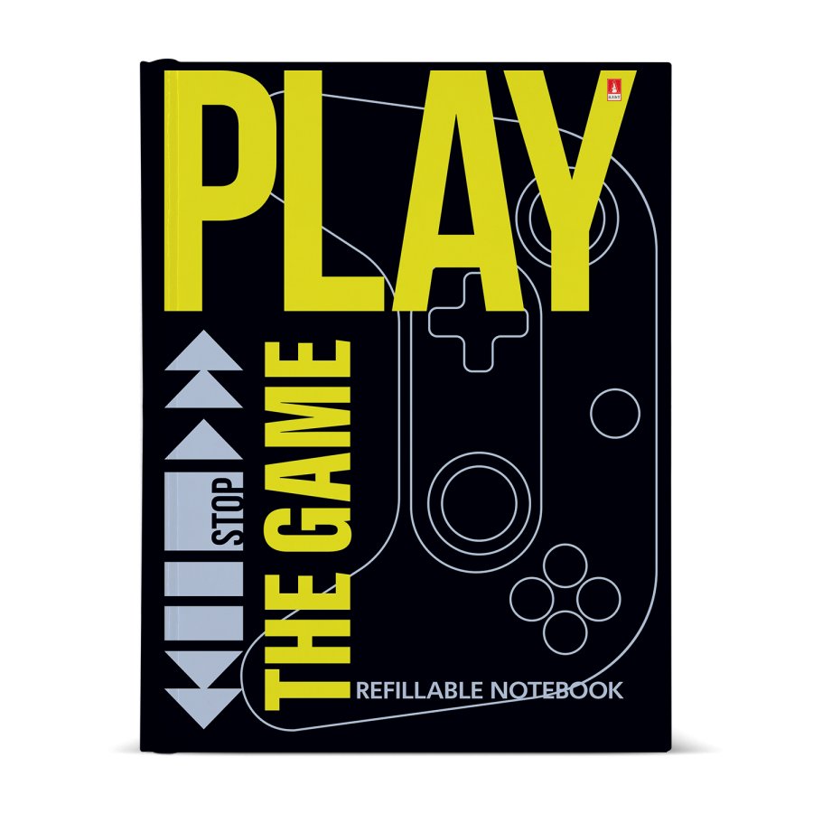 Тетрадь на кольцах тв.обл. 160л. кл. "play the game" (альт) глянц.лам.