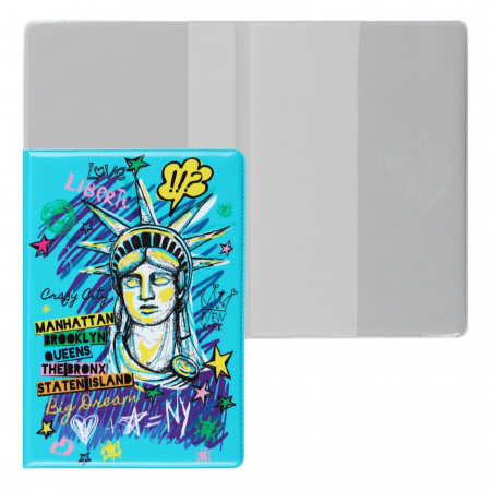 обложка д/паспорта пвх "klerk love liberty" Обложка д/паспорта пвх "klerk love liberty"