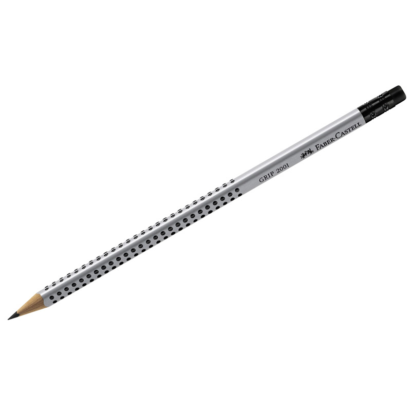 Карандаш с рез. "faber-castell grip 2001" hb(тм) трехгр.корпус