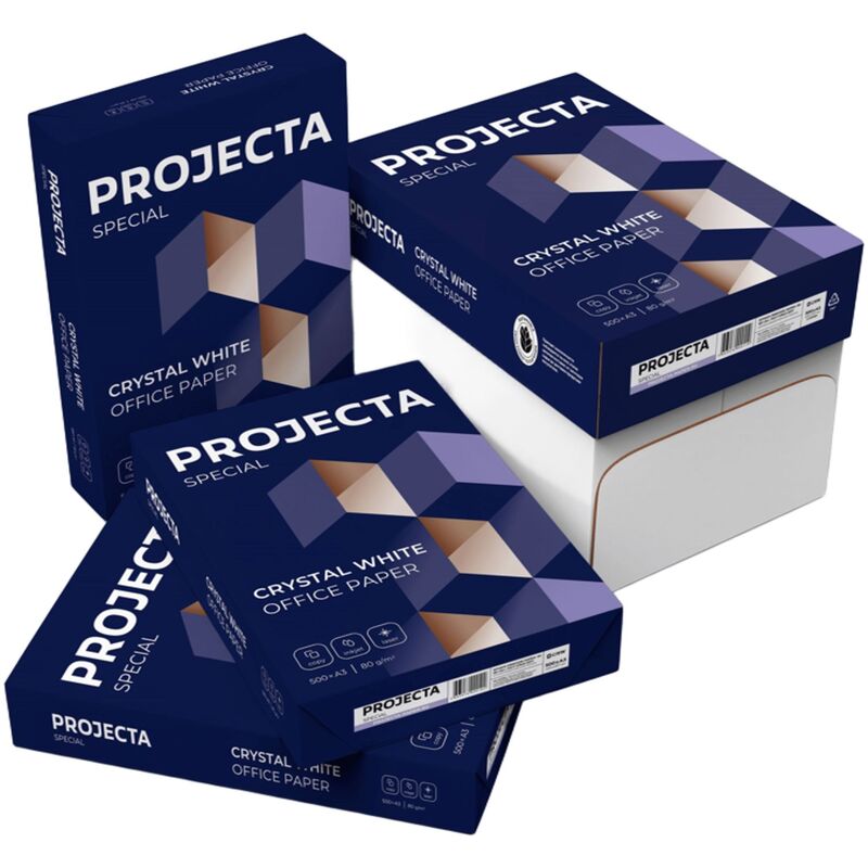 Бумага офисная а3 "projecta special" 500л. 80г. 162%