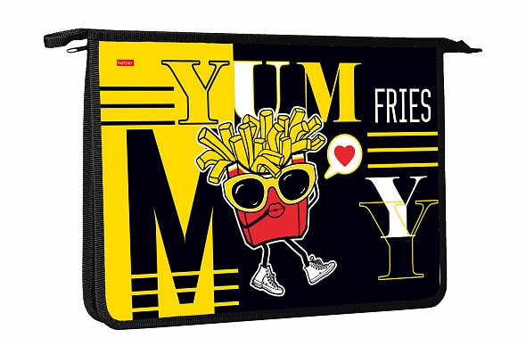 Папка для тетрадей а4 на молнии "my fries"