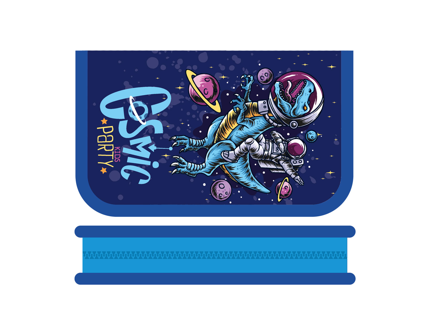 пенал на молнии средний пчелка "cosmic party" 190х115мм (откид.планка) Пенал на молнии средний пчелка "cosmic party" 190х115мм (откид.планка)