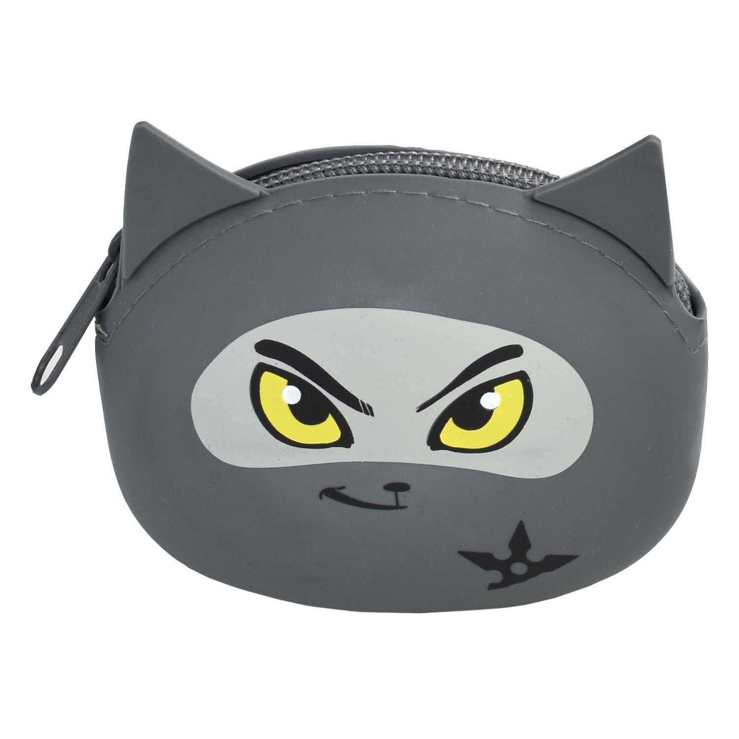 Кошелек феникс+ "кот-ниндзя" 9х7х3,5см силикон