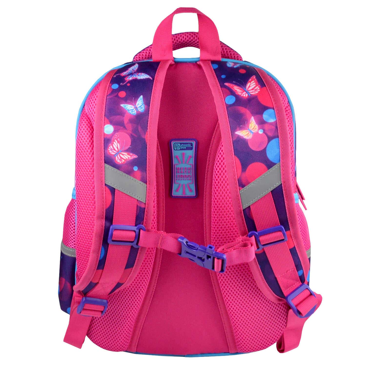 Ранец феникс+ "девушка с телефоном" 27,5х37,5х14,5см эрг.спинка