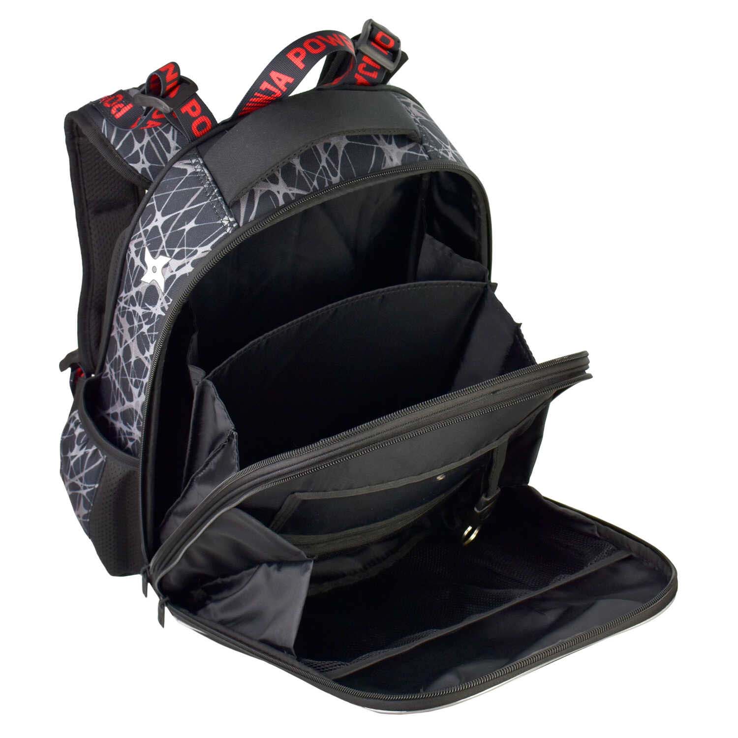 Ранец феникс+ "ниндзя" 27х37х13см эрг.спинка