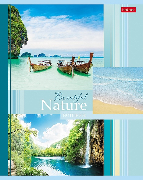 Тетрадь 48 л. кл. "beautiful nature" ("хатбер") б/б,асс-т