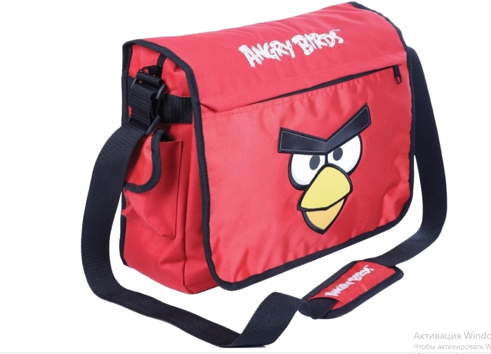 Сумка hatber "angry birds" 31х36х11см