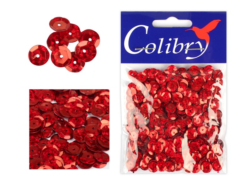 Пайетки "colibry" граненые голографические 6мм