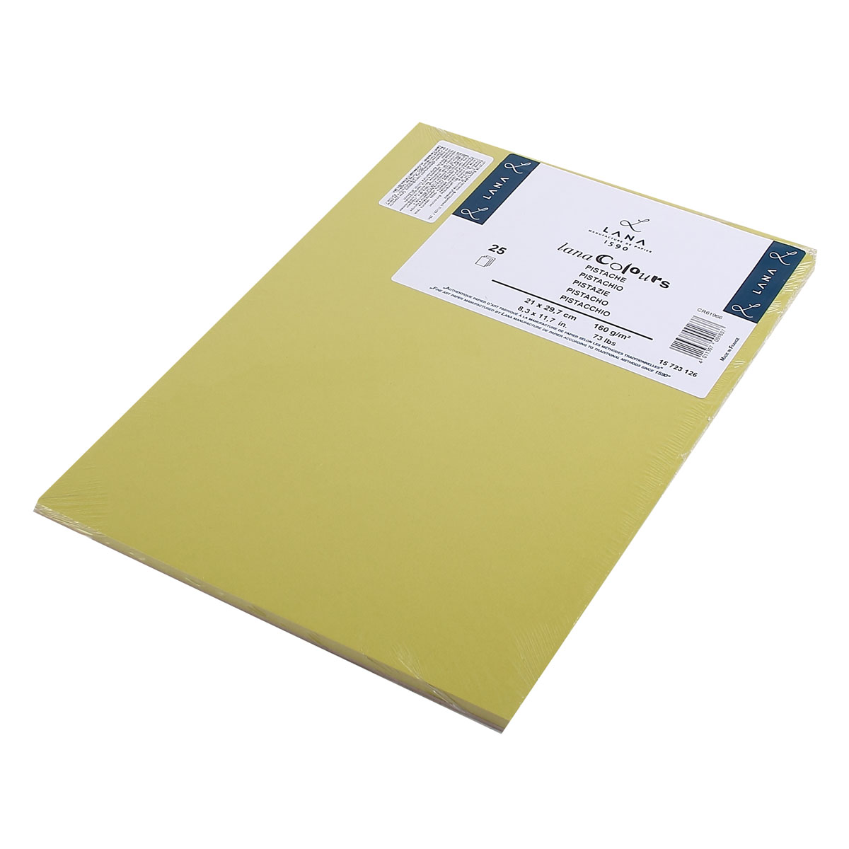 бумага для пастели "lana" а4 160гр 45% хлопка фисташковый Бумага для пастели "lana" а4 160гр 45% хлопка фисташковый