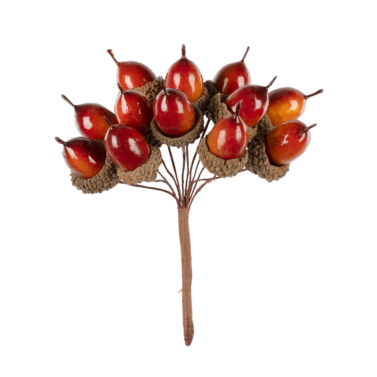 Декоративный букетик "blumentag" жёлуди 12шт 11см