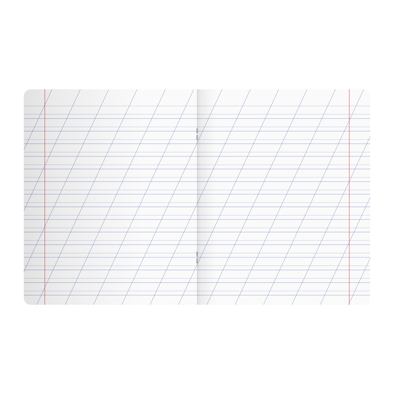 Тетрадь 12 л. кос. лин. "отличная" ("bg") б/б бирюзовая