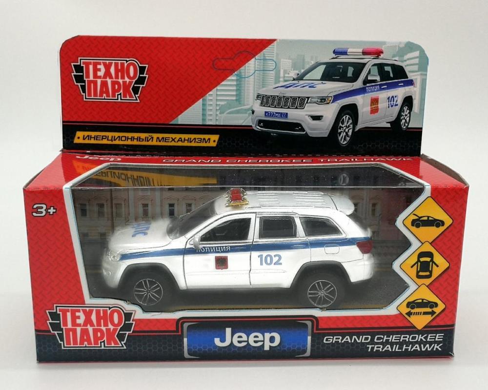 Игрушка машина инерц. металл. "jeep grand cherokee полиция" 12см