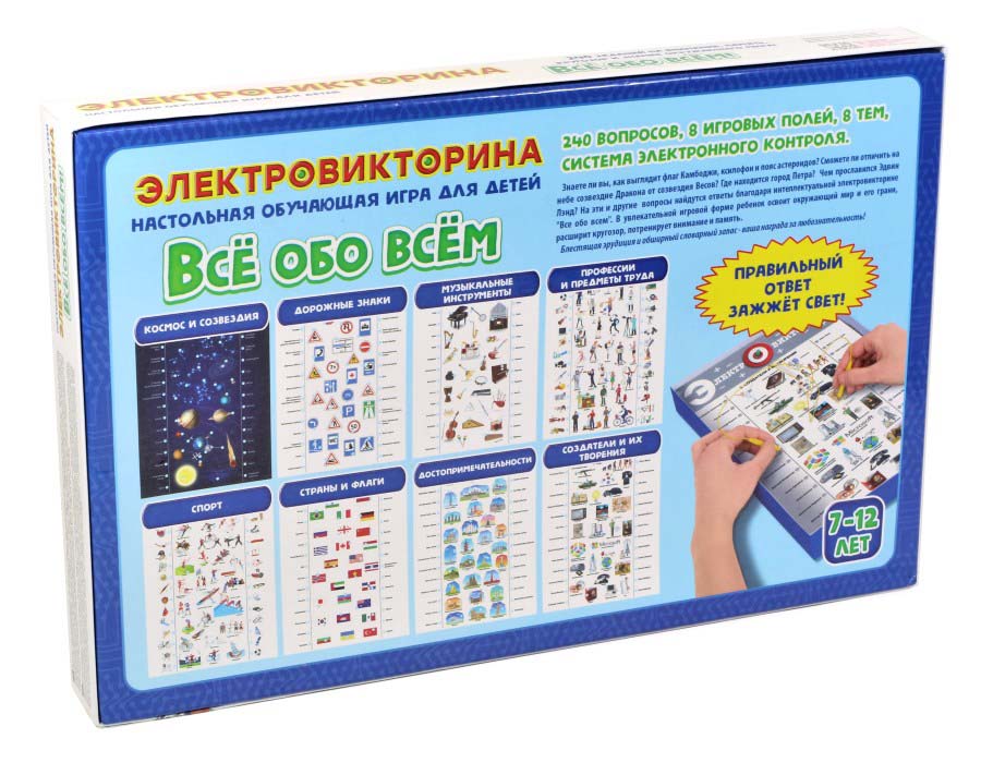 Игра электровикторина "все обо всем"