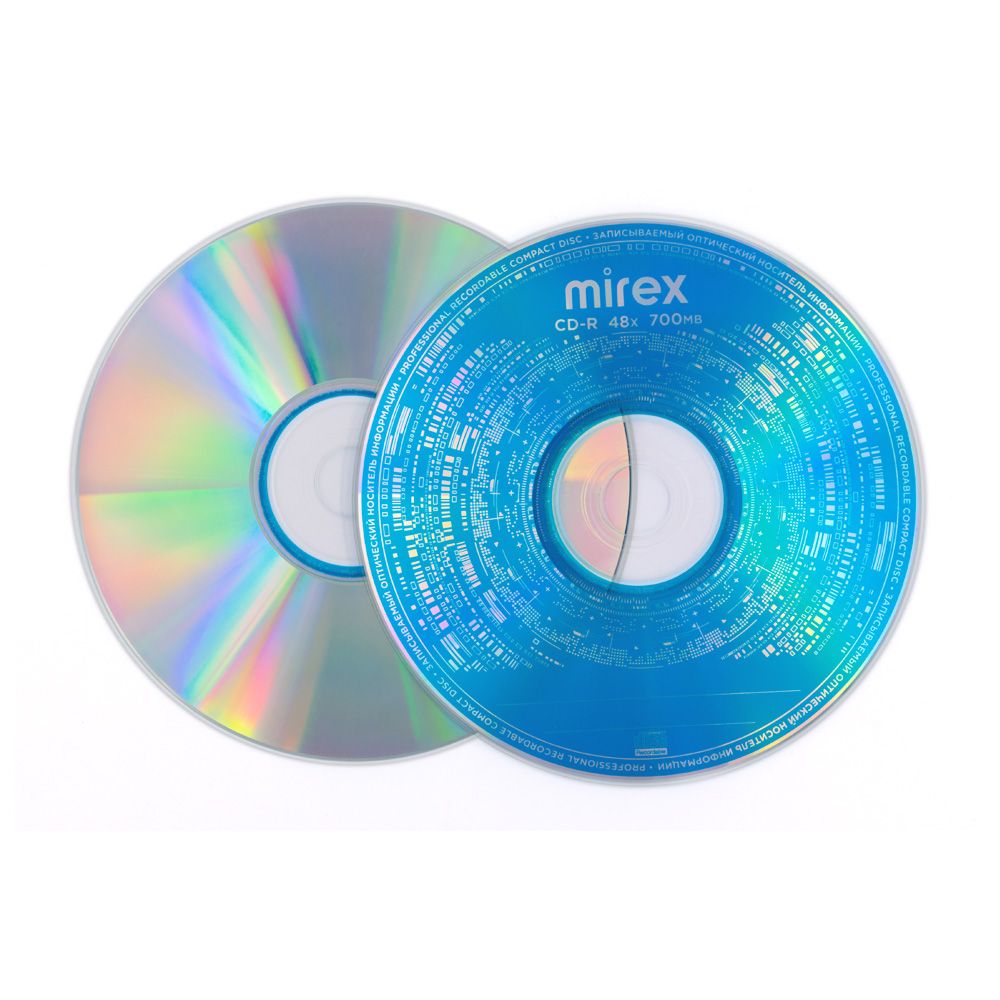 Диск cd-r "mirex " 48х slim