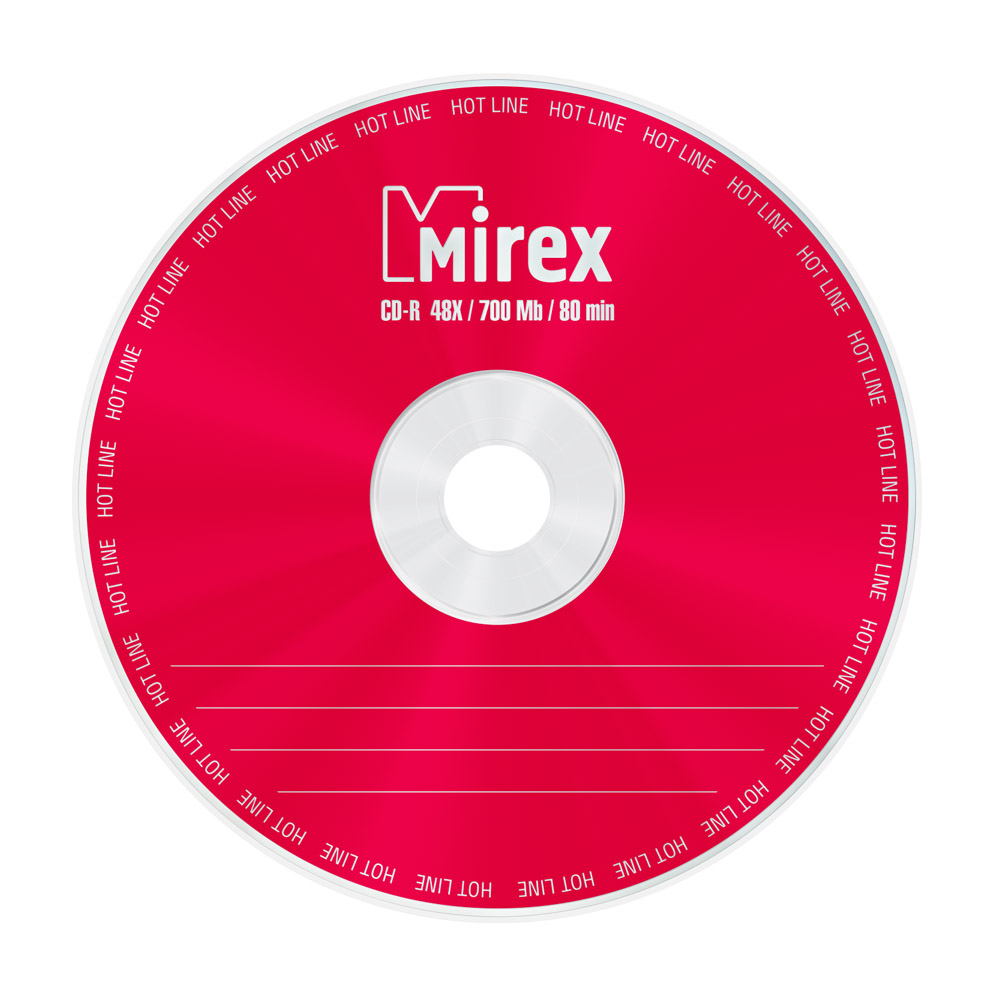 Диск cd-r "mirex "hotline" 48x cakebox 10шт