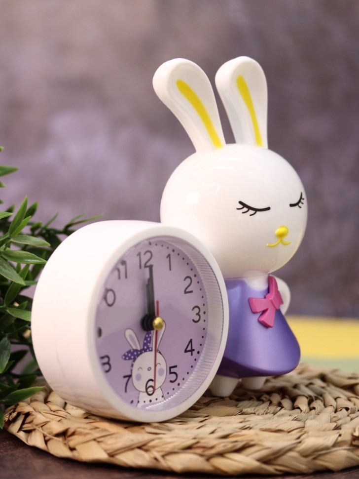 Часы-будильник "bunny buzz", purple