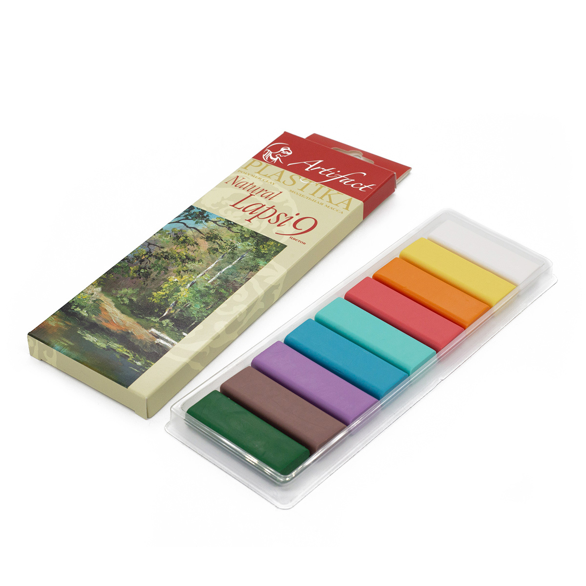 Пластика "lapsi natural" 9 цветов 180г