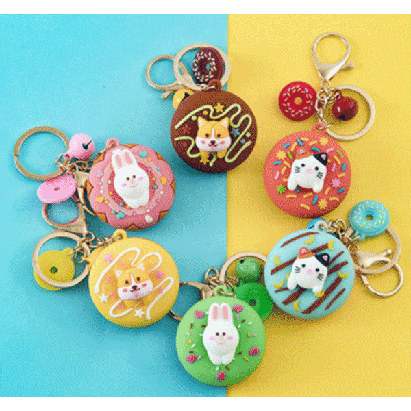 Брелок "devente" "animals & donut " асс-т