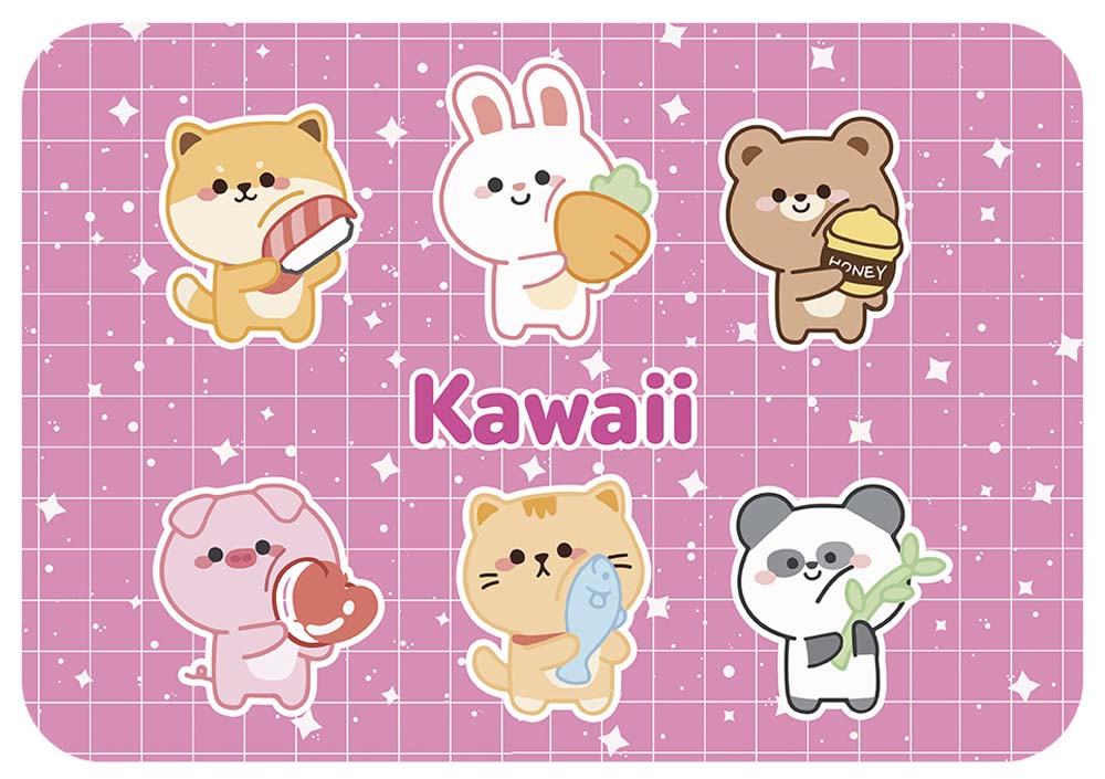 Дощечка для пластилина "kawaii" (пчёлка) 330х230мм пластик