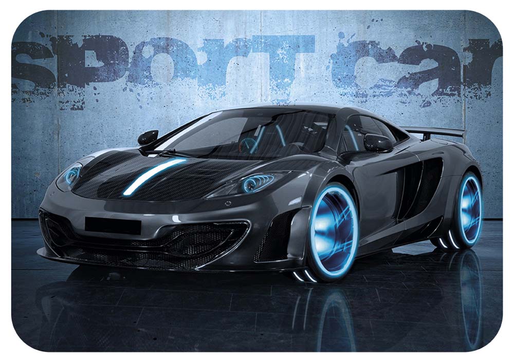 Дощечка для пластилина "sport car" (пчёлка) 330х230мм пластик