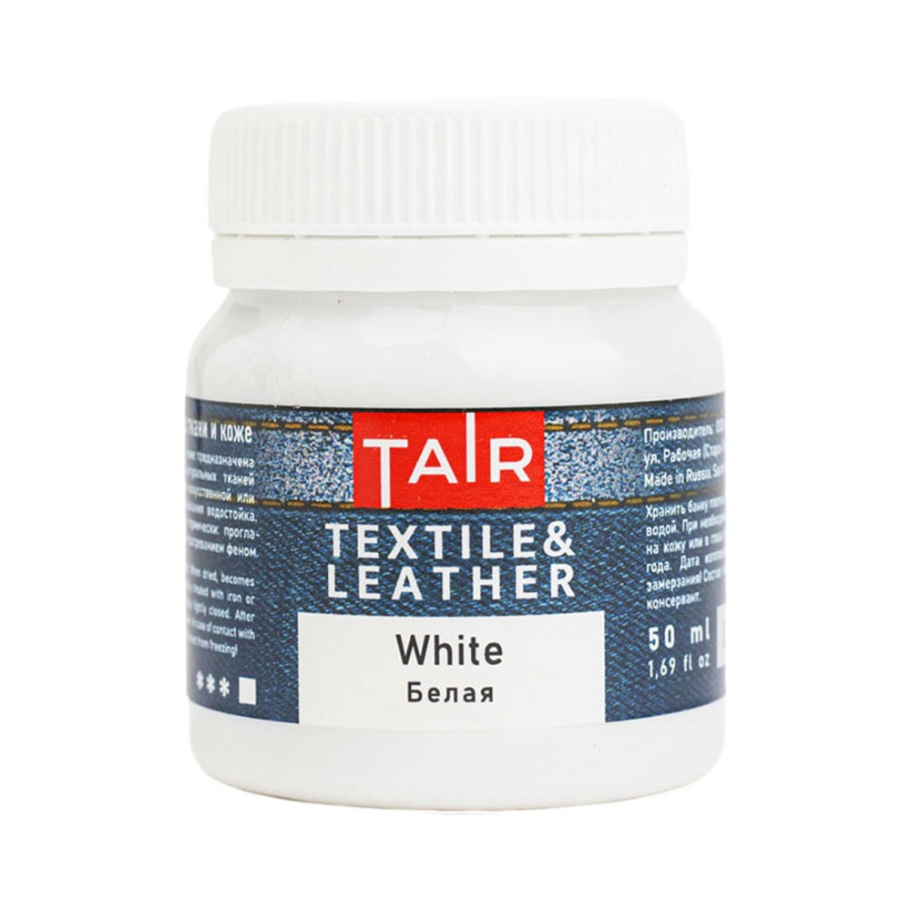 Акрил по ткани "таир" 50мл белый