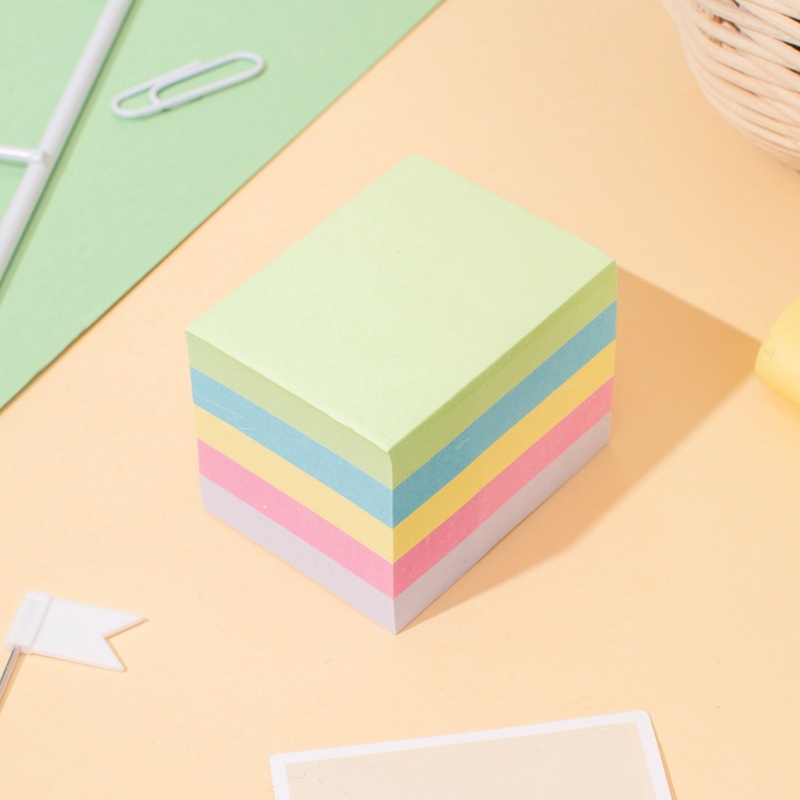 Бумага д/зам.с липким краем attaсhe "economy" 38х51 5цв. 400л.