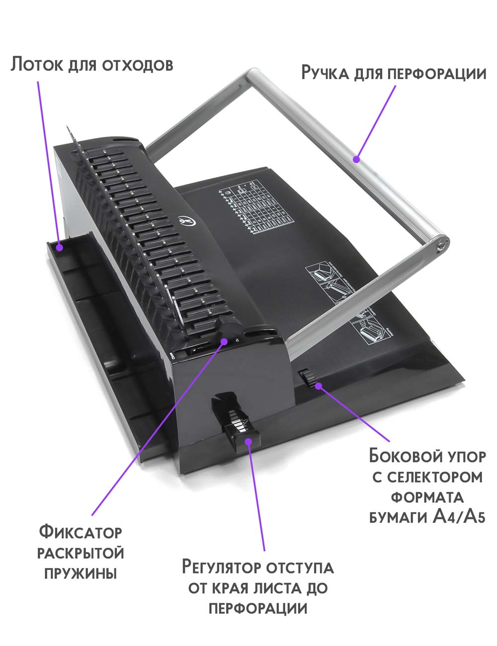 Брошюровщик "реалист" пробивает 12л., сшивает 450л. "ibind a12"