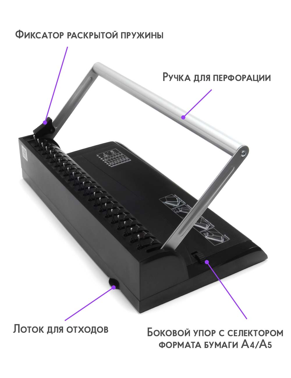 Брошюровщик "реалист" пробивает 8л., сшивает 145л. "ibind a8"