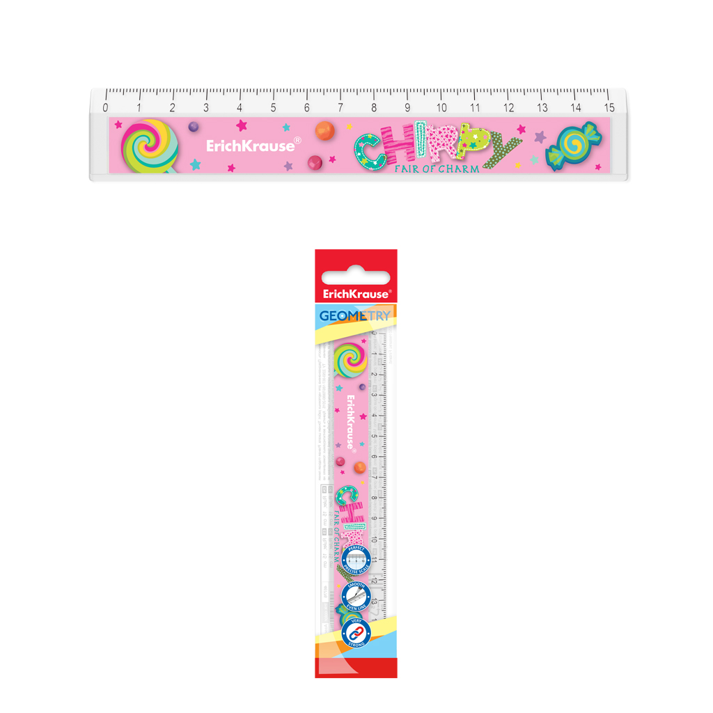линейка erich krause "lollipops" 15см Линейка erich krause "lollipops" 15см
