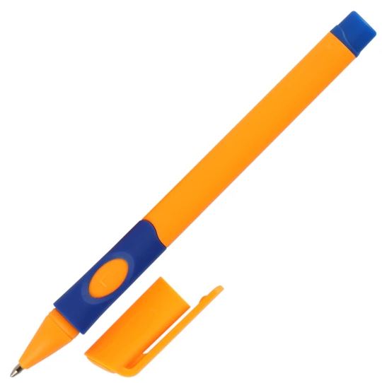 Ручка шар. в наборе кокос синяя 0,8мм 3шт. д/левшей трехгранная