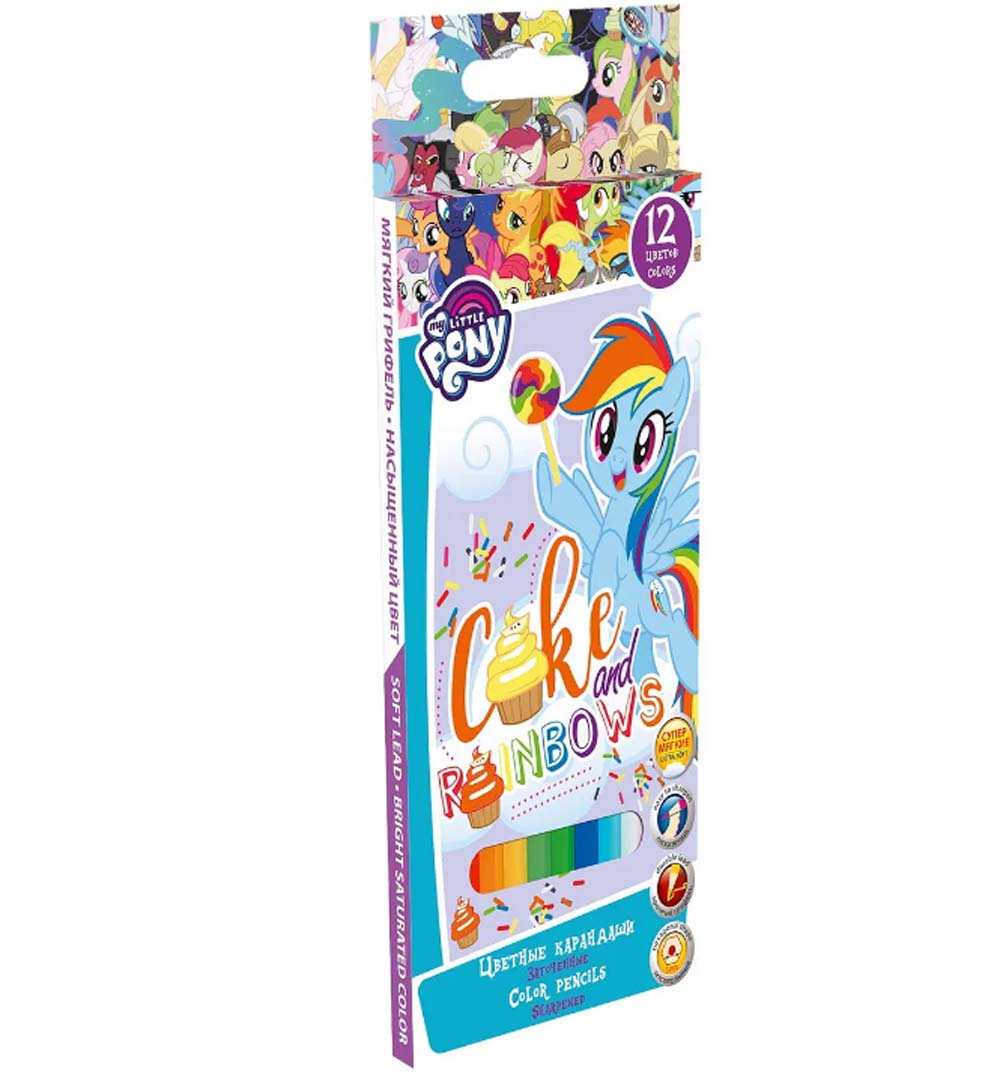 Карандаши цветные "my little pony" 12цв. шестигран.