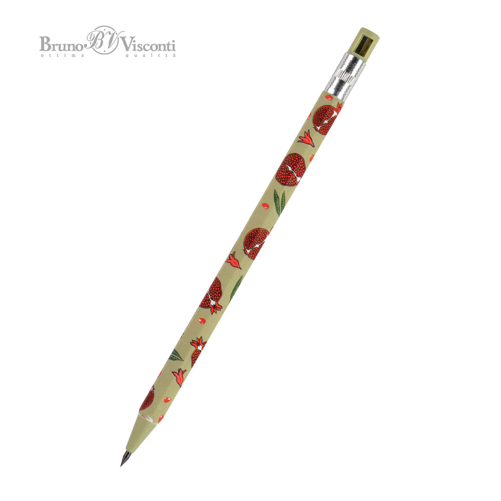 карандаш цанговый 2,0мм "bruno visconti" гранат" с точилкой Карандаш цанговый 2,0мм "bruno visconti" гранат" с точилкой