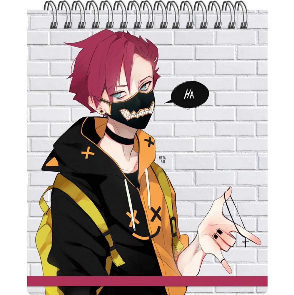 Блокнот а6+ гребень 100л. кл. "hello! №10" (эксмо) пласт.обл.