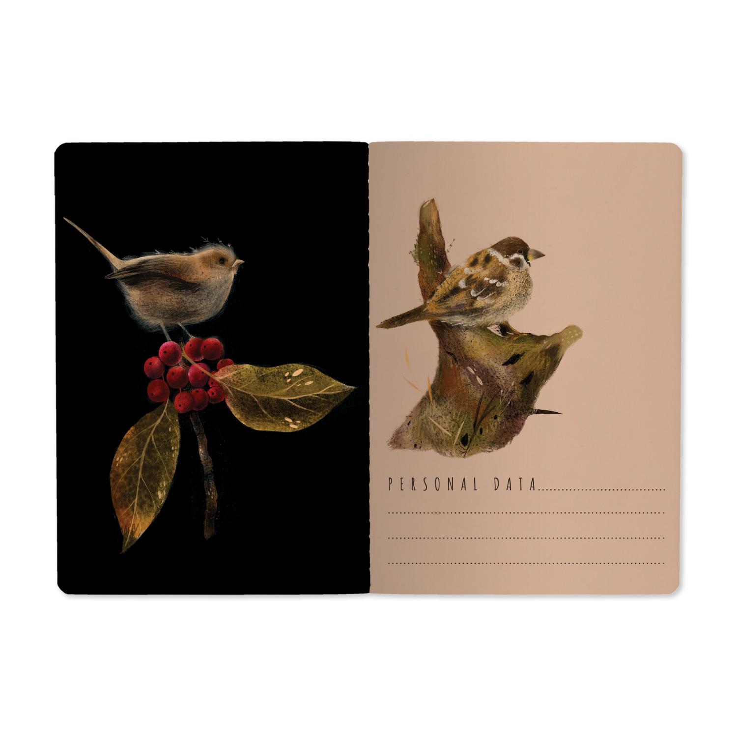 Тетрадь 40л. кл. "fauna. воробей" (bruno visconti) т/б,софт тач,фольга,цв.форзац