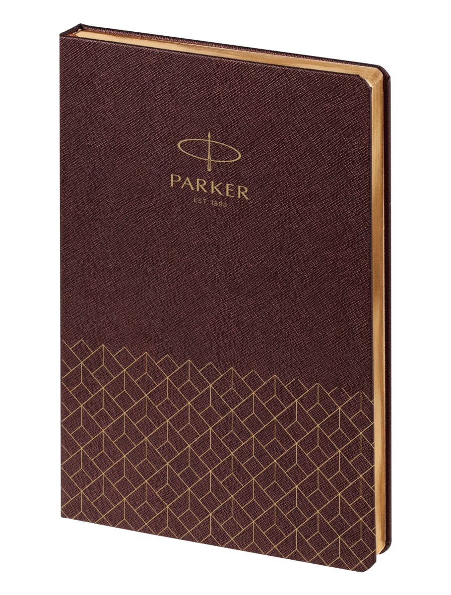 Ежедневник недатир. а5 parker коричневый кож.зам.