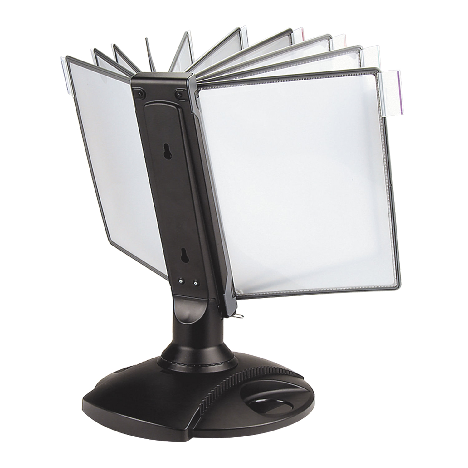 Демо-система настольная brauberg "ultra" черная 10 панелей а4 сер., вращающаяся