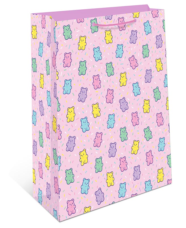 Пакет подарочный "мишки" (26х32см)