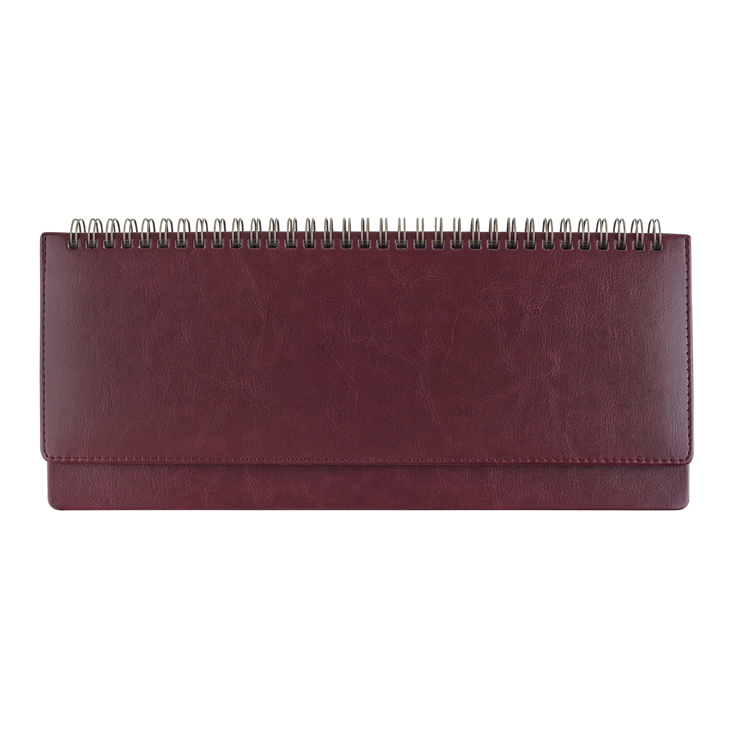 Еженедельник 2027 гребень 305х130мм bruno visconti "sidney nebraska" бордовый кож.зам.