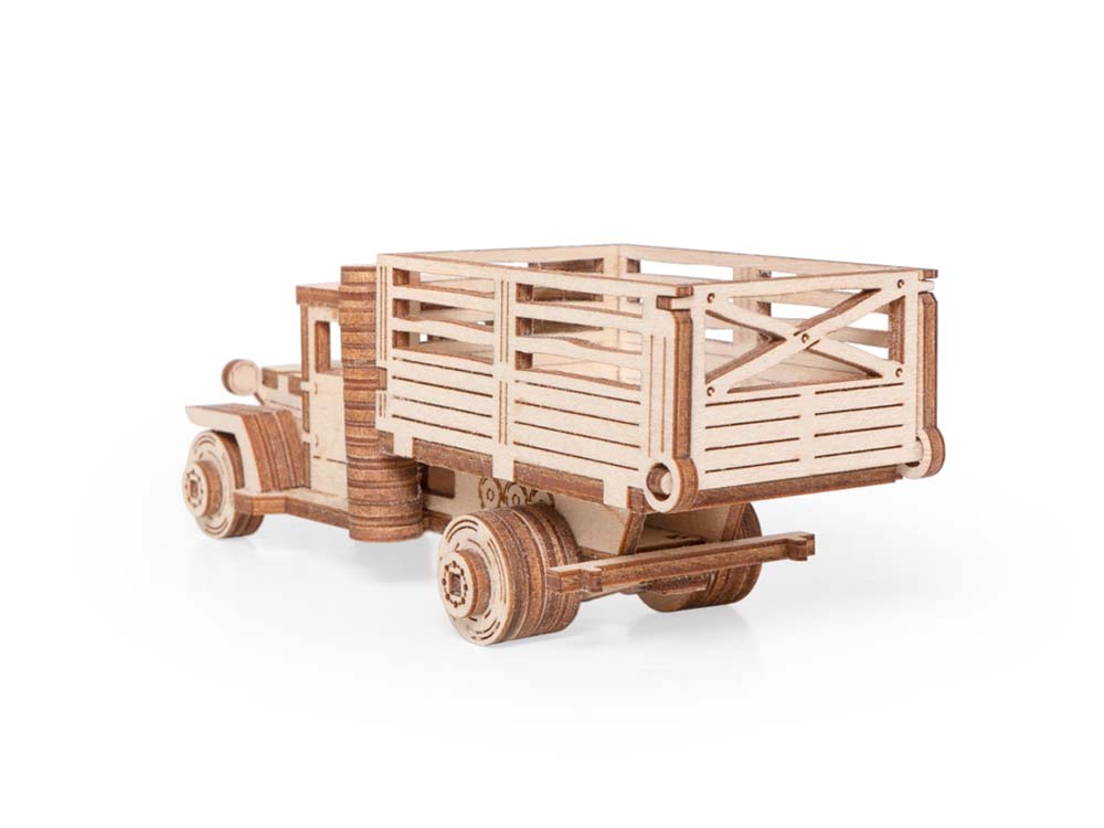 Конструктор деревянный "грузовичок лт-вб" 71дет.