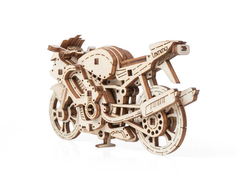 Конструктор деревянный "мотоцикл лекс" 23дет.